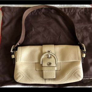 Coach tan leather soho bag
